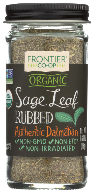 Sage Leaf Rubbed Rubbed Certified Organic .63oz