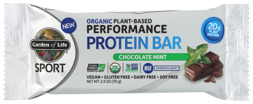 Living Foods Bar Sport Organic Protein Bar - Chocolate Mint - Bar 2.5oz