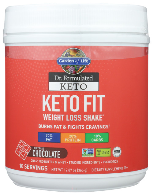 Dr. Formulated Keto Fit Chocolate Jar  12.87oz