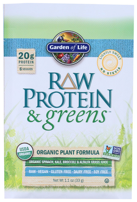 Raw Protein & Greens Raw Protein And Greens - Lightly Sweet Pkt 1.1oz