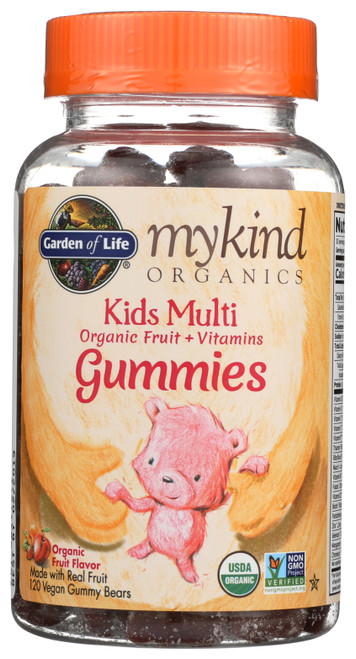 My Kind Organics Kids Multi Gummies Fruit  120 Count