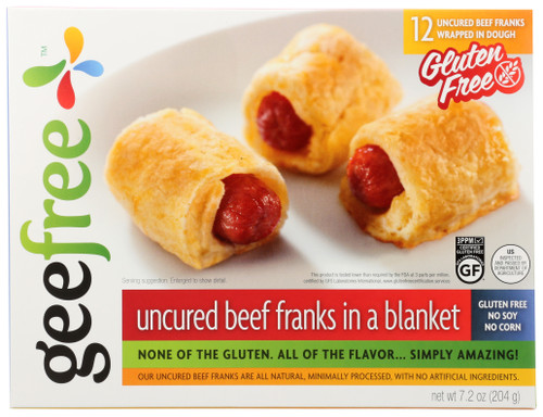 Frank In A Blanket Beef Frank Gluten Free Pastry 7.2oz