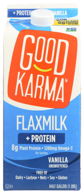 Flaxmilk Half Gallon Flaxmilk Protein Vanilla Unsweetened + Protein 64oz
