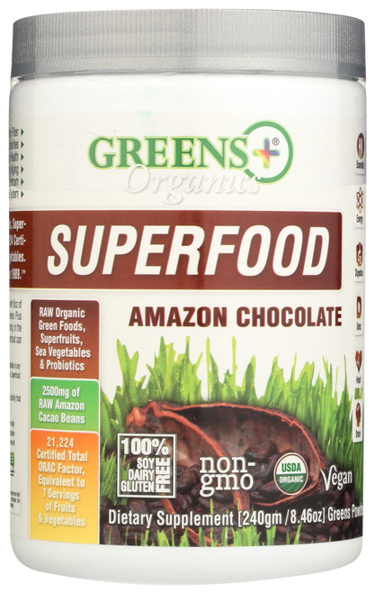 Greens+ Organic Superfood Amazon Chocolate Amazon Chocolate 240 Gram
