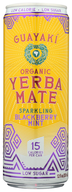 Sparkling Yerba Mate Sparkling Blackberry Mint, Org, Ft 12oz