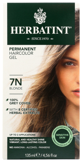 Herbatint Permanent Hair Color 7N Blonde 135mL