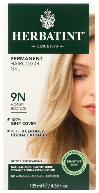 Herbatint Permanent Hair Color 9N Honey Blonde 135mL