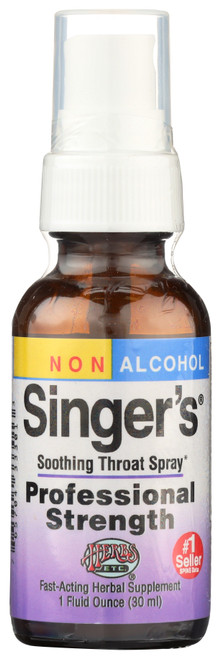 Singer's® Professional Strength Non -Alcohol Throat Spray Herbal 1oz