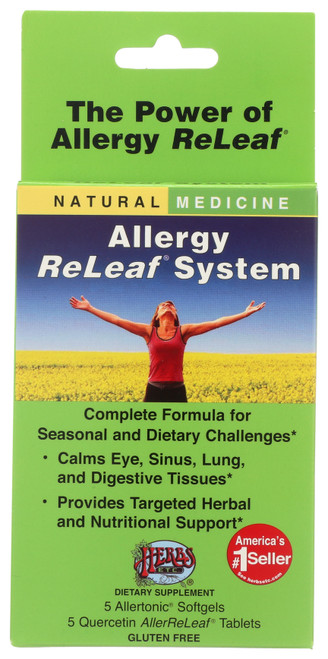 Allergy Releaf® System Softgel/Tablet Kit 5 Allertonic® Softgels 5 Quercetin Allerreleaf® Tablets 10 Count