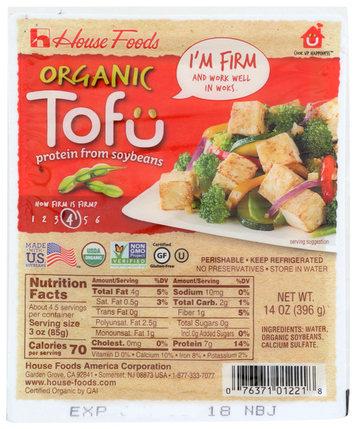 Organic Tofu Firm 14oz
