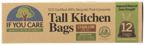 Tall Kitchen Drawsting Trash Bags (Box) 13 Gallon 12 Count