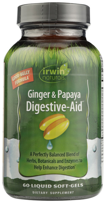 Ginger & Papaya Digestive Aid Softgels 60 Count