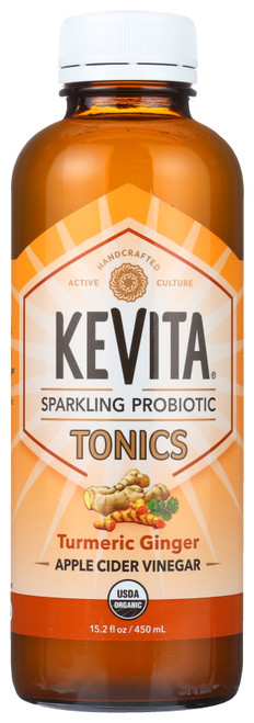 Tonics Turmeric Ginger Sparkling Probiotic 15.2oz