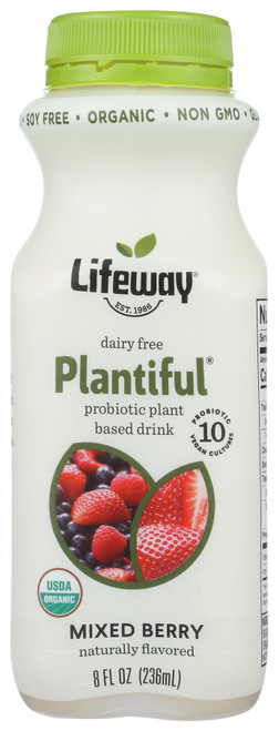 Plantiful Probiotic Plant Based Drink Mixed Berry 8oz