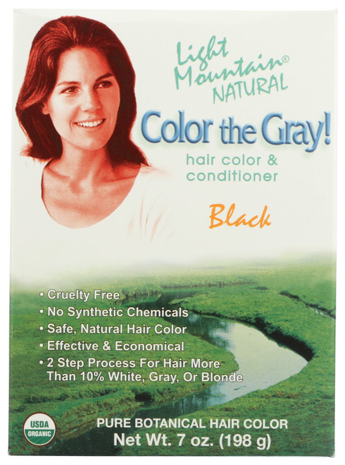 Hair Color & Conditioner Color The Gray! Black Organic Natural 7oz
