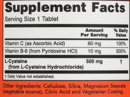 L-Cysteine 500 mg - 100 Tablets