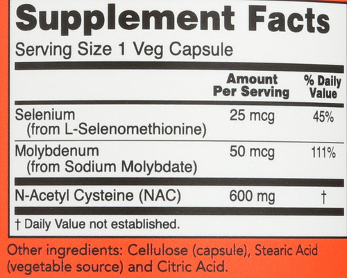 NAC 600 mg - 250 Veg Capsules