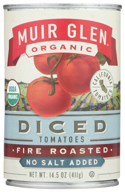 Tomatoes Diced Fire Roasted No Salt Added 14.5oz