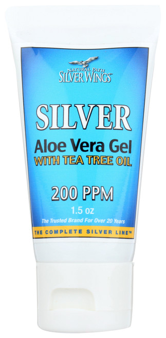 Silver 200ppm Aloe Gel With Tea Tree Oil Tube 1.5oz