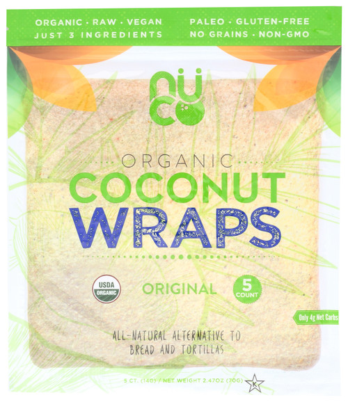 Coconut Wraps Original Organic 5 Count