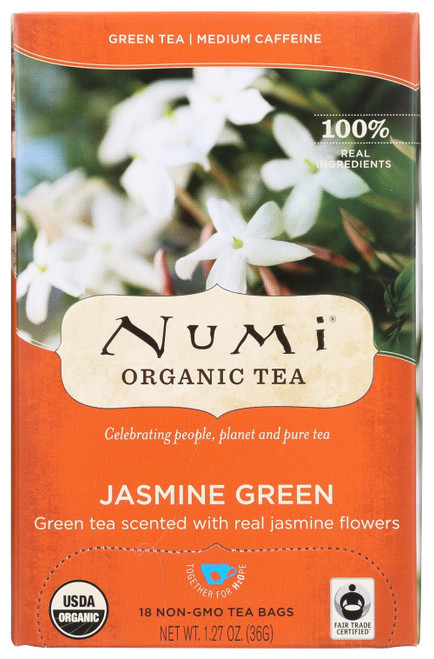 Green Tea Jasmine Green Green Tea Scented With Real Jasmine Blossoms 18 Count