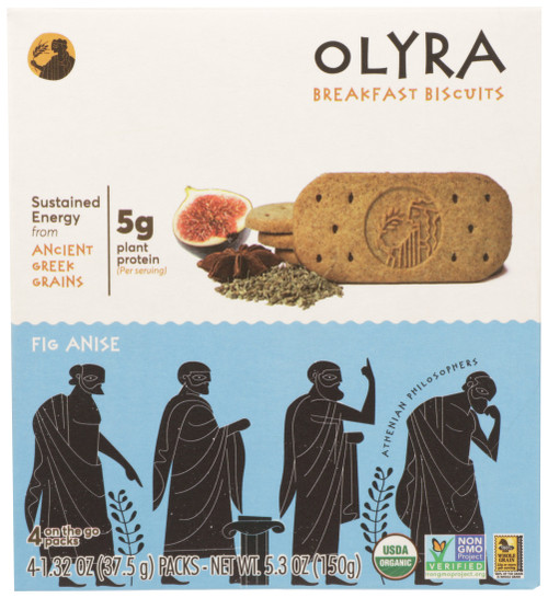 Breakfast Biscuits Fig Anise - Athenian Philosophers 4 Count