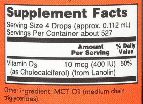 Liquid Vitamin D-3 - 2 oz.