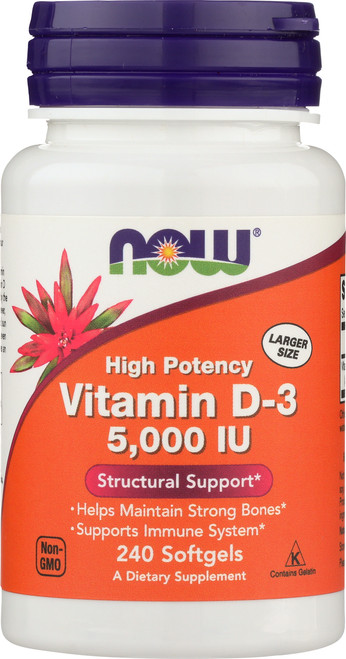 Vitamin D-3 5,000 IU - 240 Softgels