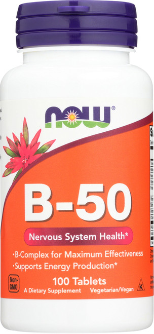 Vitamin B-50 - 100 Tablets