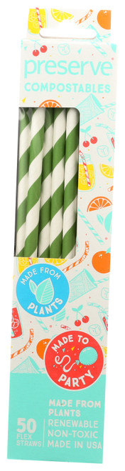 Compostable Straws Green Compostables Straws 50 Count