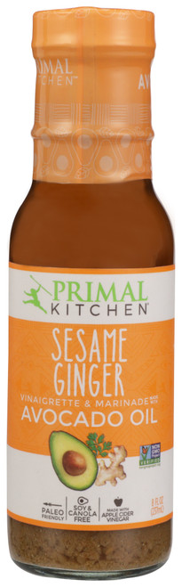 Primal Kitchen Sesame Ginger Vinaigrette & Marinade Made With Avocado Oil Sesame Ginger Vinaigrette & Marinad Made With Avocado Oil 8oz