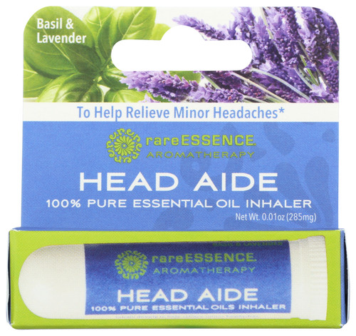 Head Aide Aromatherapy Inhaler Basil & Lavender Essential Oil Inhaler .01oz