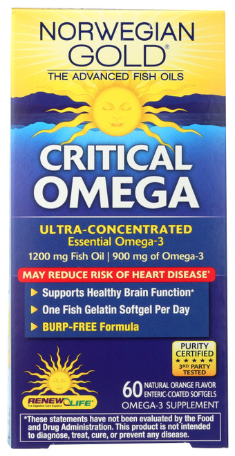 Norwegian Gold® Essential Omega-3 Ultra-Concentrated Essential Omega-3 60 Count