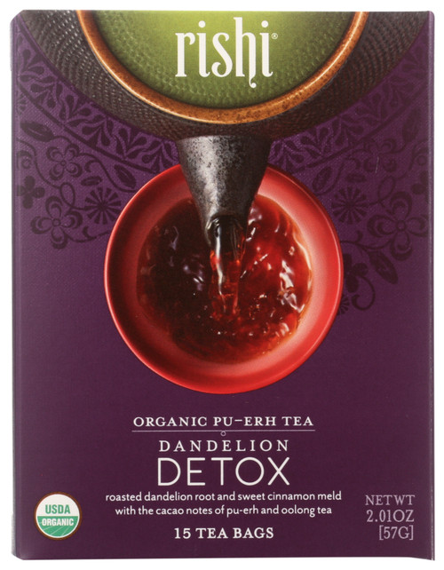 Dandelion Detox Pu-Erh Organic 15 Count