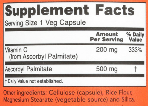 Ascorbyl Palmitate 500 mg - 100 Vcaps®