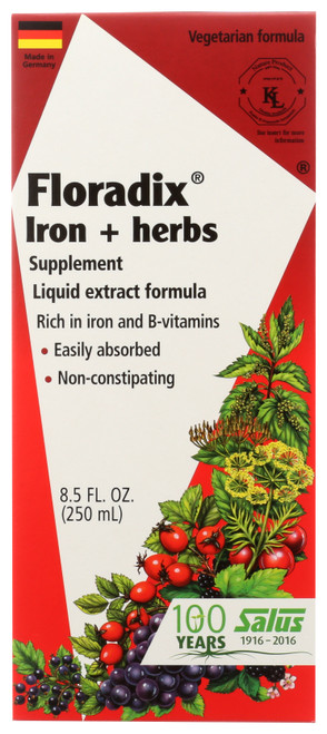 Floradix Iron + Herbs Liquid Extract Formula 8.5oz