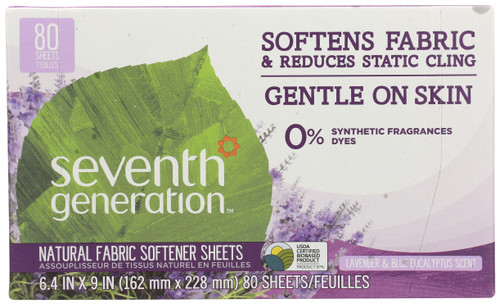 Fabric Softener Sheets Blue Eucalyptus Lavender 80 Count