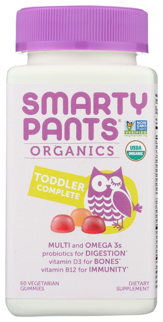 Organic Toddler Complete Cherry, Orange Crème, Mixed Berry 60 Count