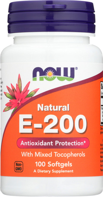 Vitamin E-200 IU Mixed Tocopherols - 100 Softgels