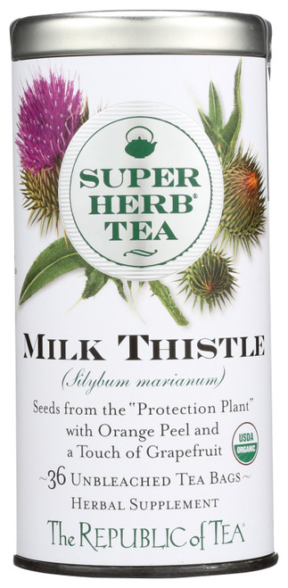 Superherb Tea Milk Thistle Organic 36 Count