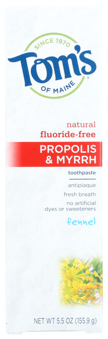 Toothpaste Propolis & Myrrh Fennel 5.5oz
