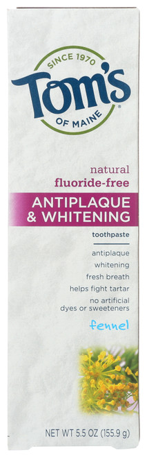 Toothpaste Fennel Antiplaque & Whitening 5.5oz