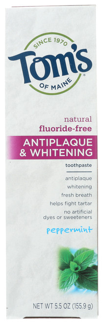 Toothpaste Peppermint Antiplaque & Whitening 5.5oz
