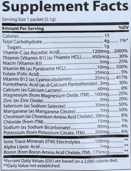 Dietary Raspberry Electrolyte Stamina Power Pak .18oz