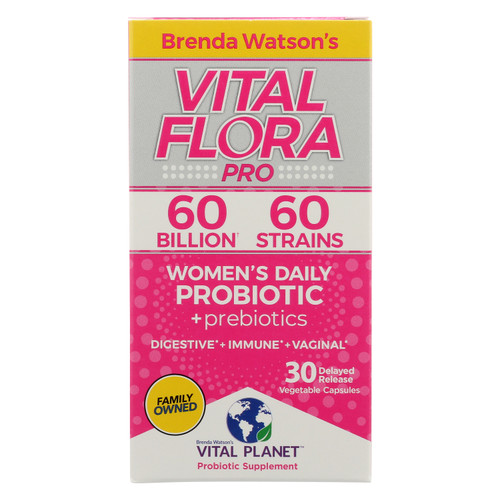 Vital Flora 60/60 Probiotic, Women's, 30Ct Probiotic Human Probiotic 30 Count