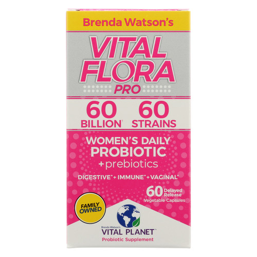 Vital Flora 60/60 Probiotic, Ultra Daily, 30Ct Probiotic Human Probiotic 60 Count