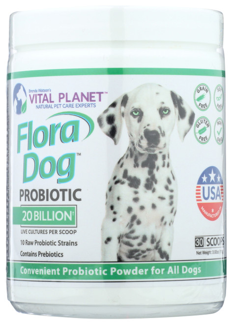 Flora Dog 20 Billion Powder Canine Probiotic Pet 3.92oz