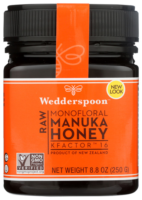 Raw Monofloral Manuka Honey Kfactor 16 250G Poly Jar 8.8oz