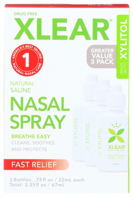Nasal Spray Natural Saline 3 Count