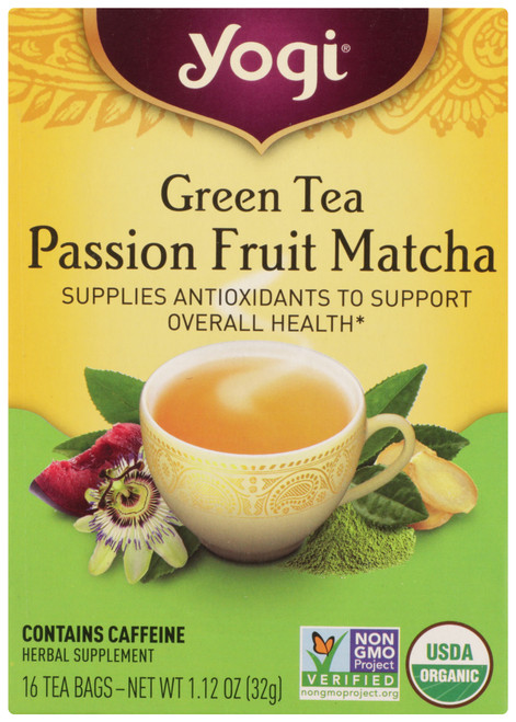 Green Tea Passion Fruit Matcha Green Tea/Fruity Tea 16 Count